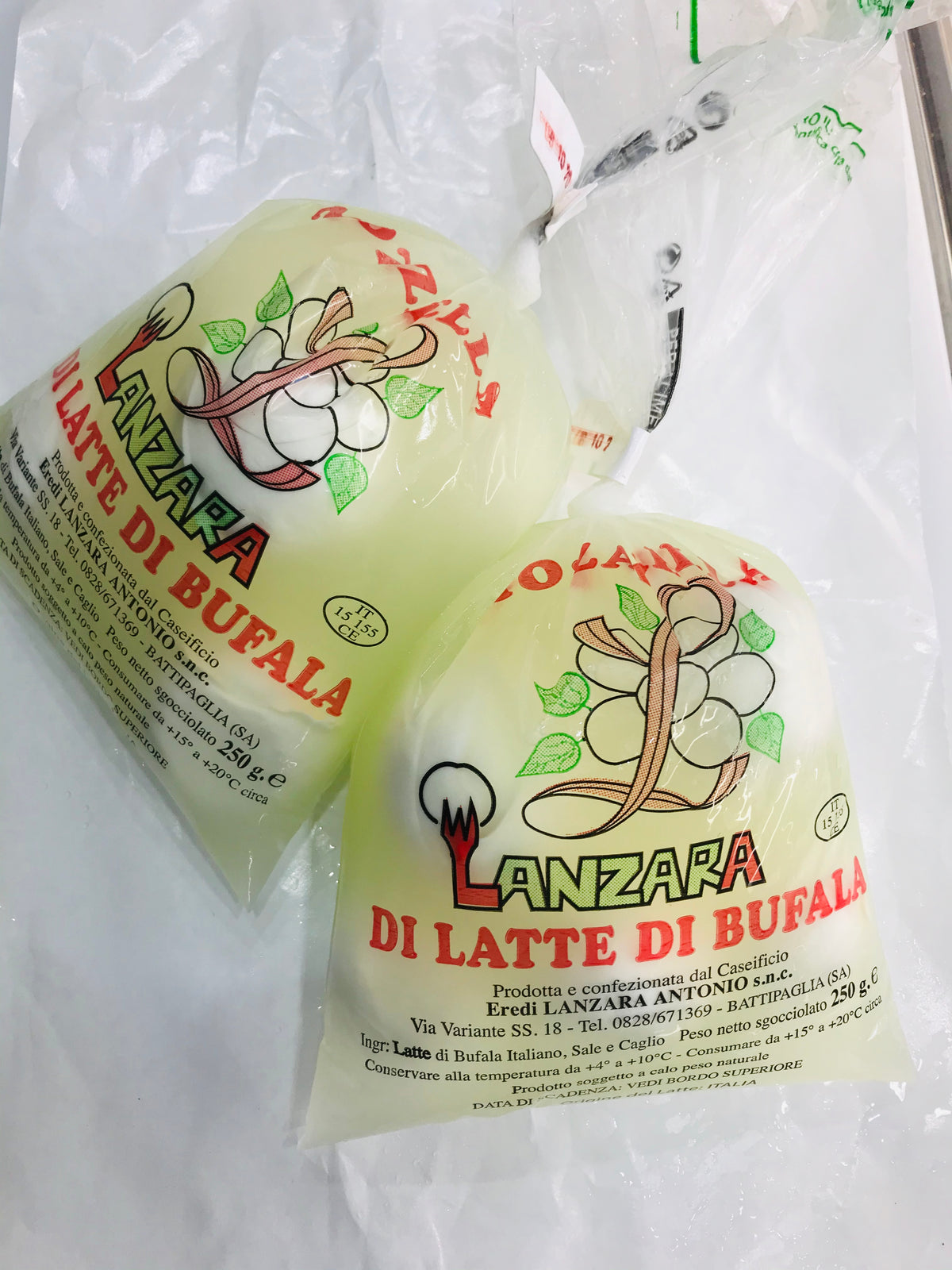 4 Mozzarelle di bufala artigianale di Battipaglia da 250 gr