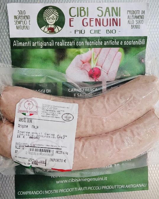 2 Wurstel artigianali di suino da allevamento brado