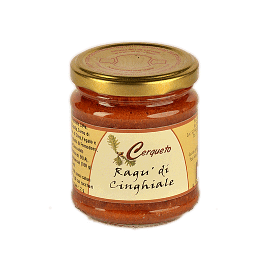 Ragù artigianale di cinghiale